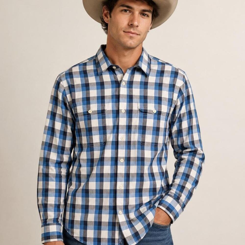 Cremieux mens mens blue plaid